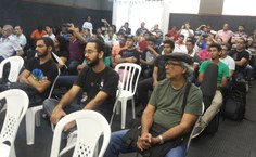 Músicos, estudantes, professores e admiradores da boa música lotaram a sala da Orquestra, no Espaço Cultural