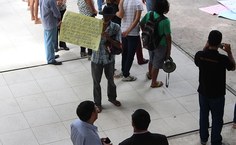 Comunidade participou do protesto