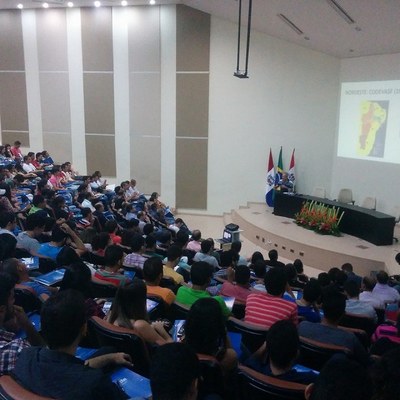 Palestra de abertura contou com o professor Cícero Péricles sobre o surgimento do Nordeste