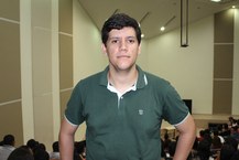 Estudante de Direito, João Sampaio, participou do debate como ouvinte