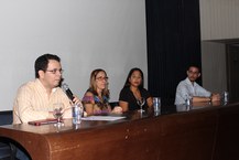 Da esqueda para direita   Leonardo Viana, Maria Lysete Bastos, Patrícia Samento e Gabriel Andrade