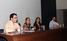 Da esqueda para direita   Leonardo Viana, Maria Lysete Bastos, Patrícia Samento e Gabriel Andrade