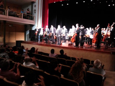 Orquestra agradece e se despede do público