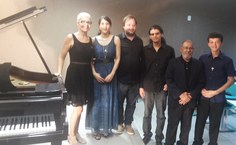 Martha Betânia, Gabriela Araújo, o professor Mario Marochi, Erbert Glisson, Nicolas Elifas e Hugo Leonardo