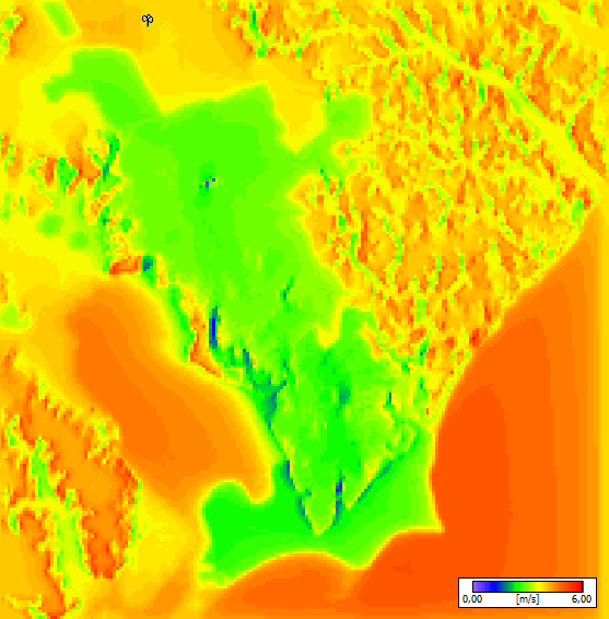 Mapa do vento médio em dezembro%2c representando o período seco — Notícias