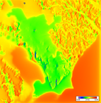 Mapa do vento médio em dezembro%2c representando o período seco