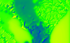Mapa do vento médio em maio%2c representando o período chuvoso