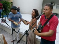 Nildo de Assis, filho de Mestre Verdelinho, Telma César e Nilton Rodrigues, do Coco Xique Xique