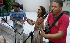 Nildo de Assis, filho de Mestre Verdelinho, Telma César e Nilton Rodrigues, do Coco Xique Xique