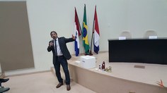 Eduardo Ramalho apresentado resultados das pesquisas no Ceca