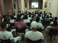 Praticantes da capoeira assistiram palestra sobre preservação ambiental