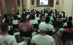 Praticantes da capoeira assistiram palestra sobre preservação ambiental
