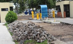 Entrada principal do campus está passando por melhorias