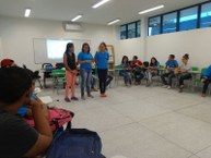 Os alunos realizaram atividades em grupo