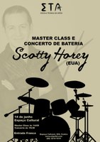 Escola Técnica de Artes promove concerto com baterista norte-americano