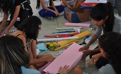 Alunos participaram de oficina