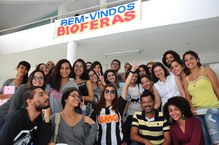 Calouros, veteranos e professores do ICBS