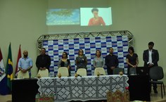 A reitora Valéria Correia também participou do evento. Foto Lídia Ramires