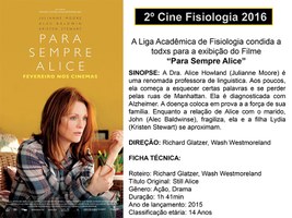 ‘Para sempre Alice’: exibição de filme e debate foram adiados para o dia 27