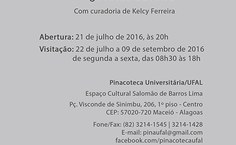 Arte de divulgação da exposição na Pinacoteca