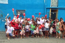 Primeira ação na Vila Emater, no Natal