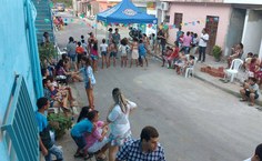 Tarde Junina com muitas brincadeiras para as crianças