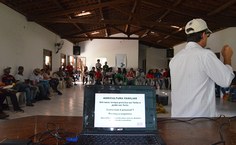 Na palestra sobre Agrocologia, um dos temais abordados foi agricultura familiar