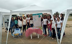 Equipe da Fanut na ação do Dia do Nutricionista