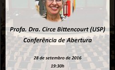 Conferência de abertura será com a professora Circe Bittencourt