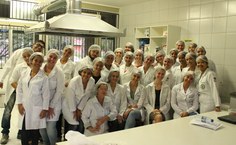 Alunos  do 4º período de Nutrição participantes da oficina coordenada pela professora Cinthya  Guedes