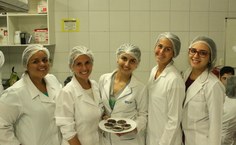 Brownie de feijão preto preparado durante Oficina de Gastronomia Funcional