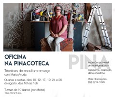 Pinacoteca realiza oficinas com a artista plástica Marta Arruda