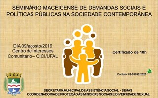 Ufal participa de Seminário Maceioense de Demandas Sociais e Políticas