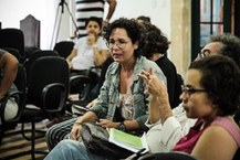 Professora da Ufal, Ana Flávia Ferraz (ao centro) será a responsável pela mediação do Encontro de Cinema Alagoano (Foto   Vanessa Mota)