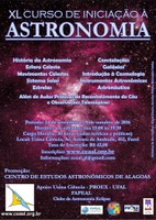 Curso de Iniciação à Astronomia começa neste sábado (24)