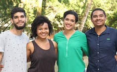 Ayrton, Fabiana, Danielly e Gleydson, que fazem parte da empresa junior de relações públicas