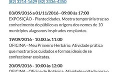 Programação Museu de História Natural