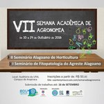 7ª Semana Acadêmica de Agronomia recebe trabalhos até o dia 16