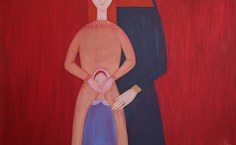 Hilda Moura, Matrioska. Óleo sobre tela, 60x90cm, 2016