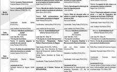 Programação da 13ª Semana de Economia