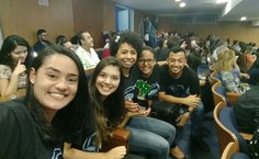 Equipe vencedora da Expocom, na USP