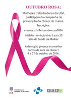 Ufal promove ações de prevenção ao câncer de Mama