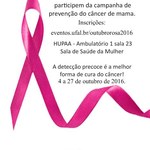 Ufal promove ações de prevenção ao câncer de Mama
