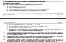 Documentação exigida, conforme o item 11 do edital Prograd, 1 2016