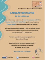 Pesquisa Sand vai acompanhar recém-nascidos no município de Rio Largo