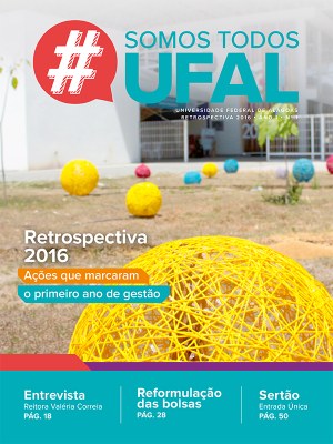 Capa da revista produzida pela Ascom Ufal Capa da revista produzida pela Ascom Ufal