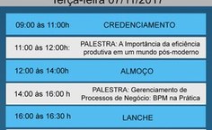 Programação Semana de Qualidade 7 de novembro
