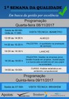 Programação Semana de Qualidade 8 de novembro