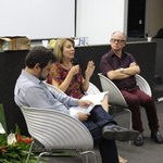 Reitora Valéria Correia e docentes conduzem discussão sobre Gramsci na Bienal