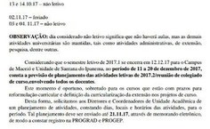 Documento da Prograd emitido para os diretores de unidades